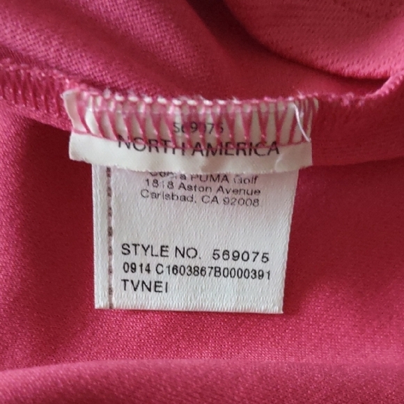 Puma Women's Sleeveless Pink Polo Top Size Small - Picture 6 of 6